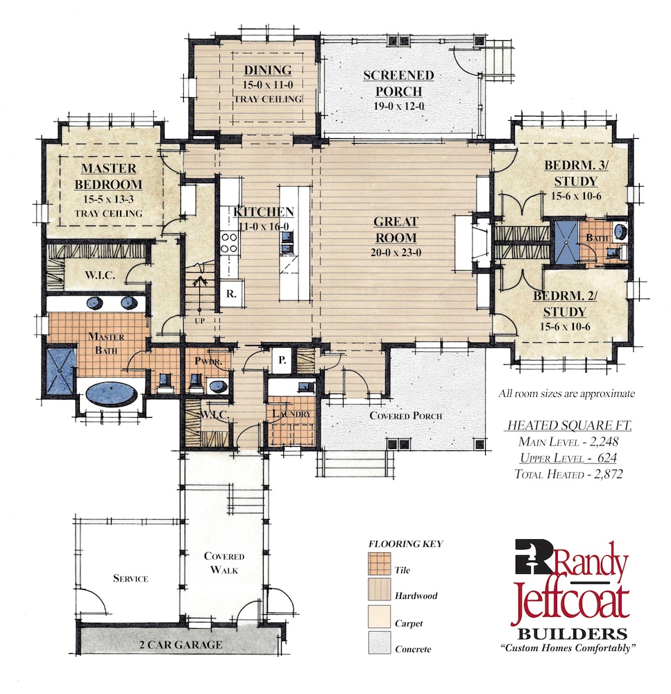 Idea Homes Randy Jeffcoat Builders Live Oak Idea Home Click To View Floor Plan