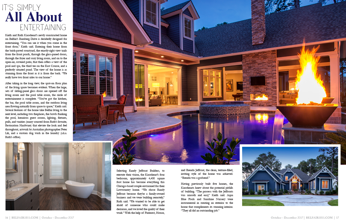 Randy Jeffcoat Builders Featured In Belfair Oaks Magazine